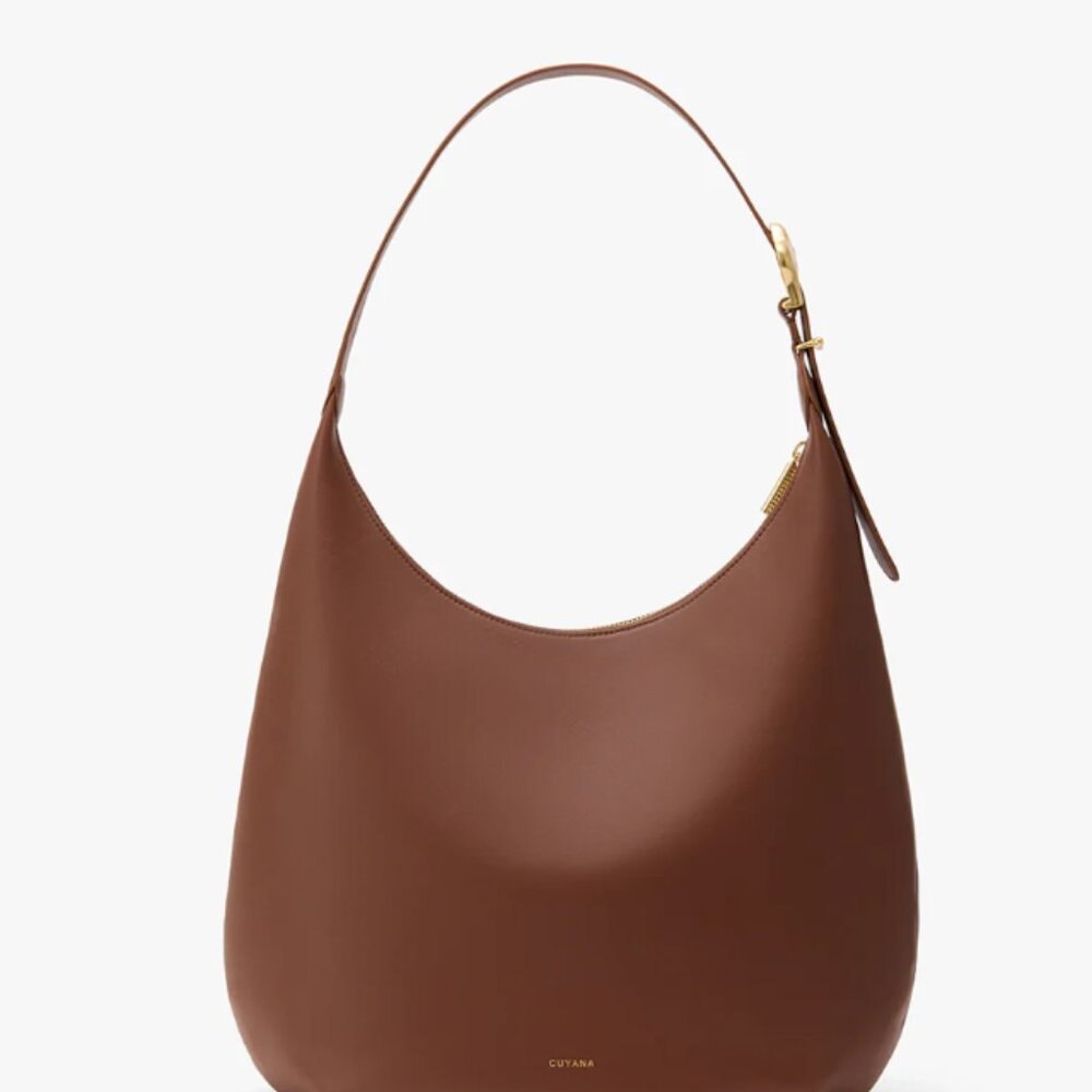 Cuyana Celestia Oversized Bag - dark chestnut